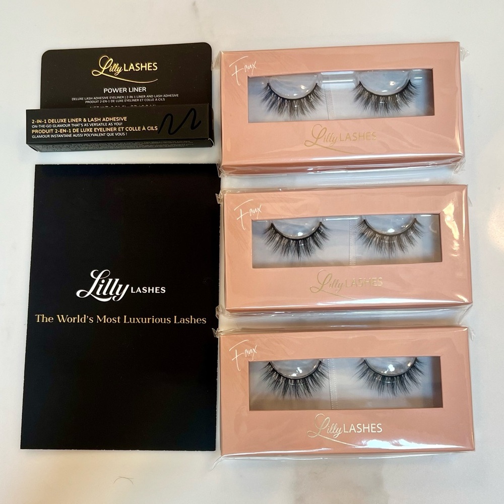 Lilly Lashes, “Reveal”, 3 sets plus Power Liner! NEW in box! Plus $25 coupon!